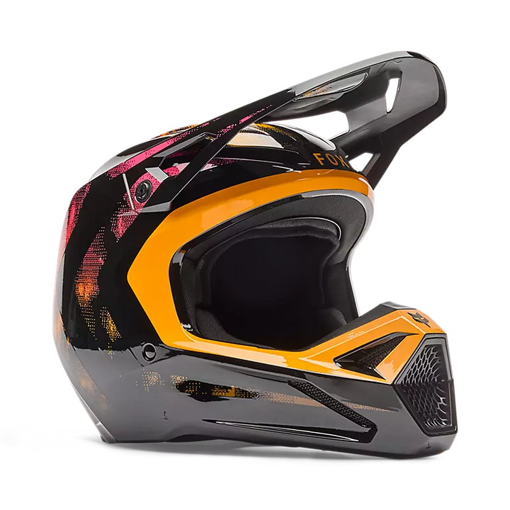mtb helm schwarz orange FOX V1 "Kairos" Helm schwarz/orange – Two Wheels Empire