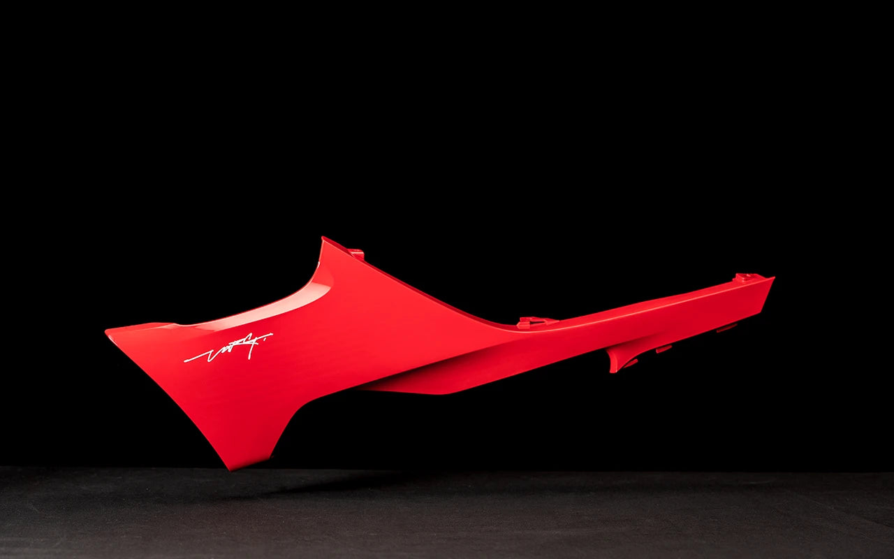 Stark Varg MX Front Spoiler Left Stark Red – Two Wheels Empire