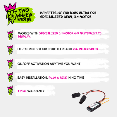 SpeedFun Furious Ultra for Specialized Gen4, 3.1 motor