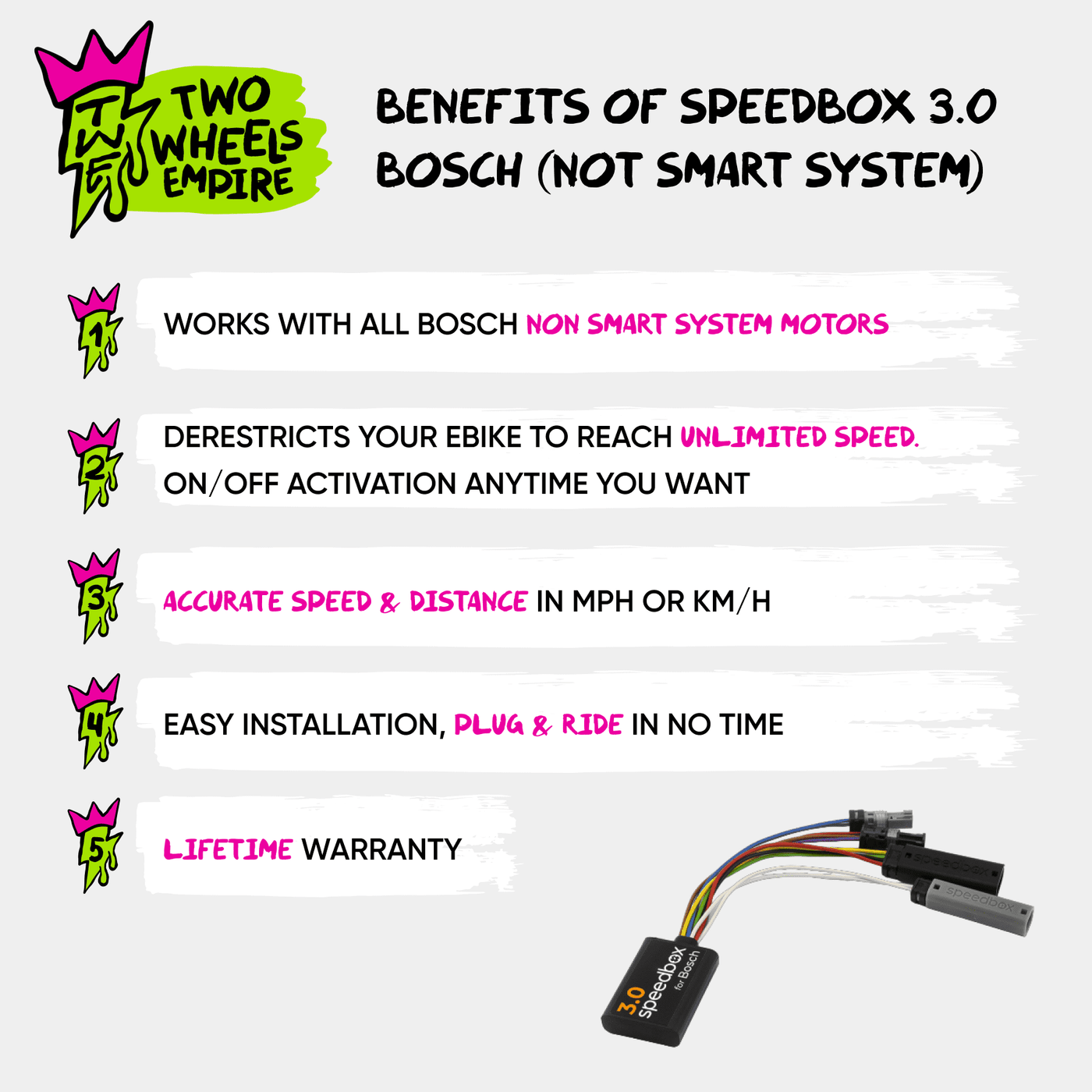 SpeedBox 3.0 eBike Tuning kit for all Bosch Motors without Smart Syste ...