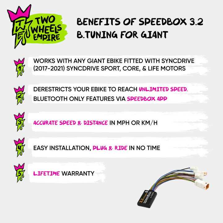SpeedBox 3.2 B.Tuning for Giant SyncDrive Sport, SyncDrive Core