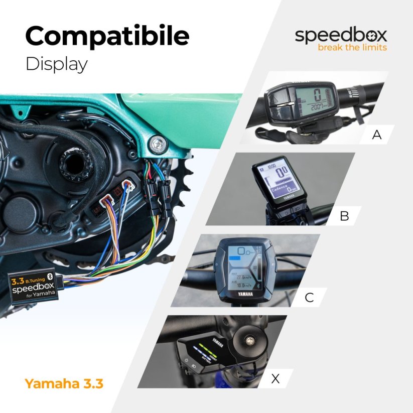 SpeedBox 3.3 for Yamaha PW-X3 | PW-S2 motors and Yamaha YDX