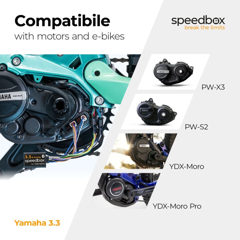SpeedBox for Yamaha PW-X3 PW-S2 motors and Yamaha YDX-Moro