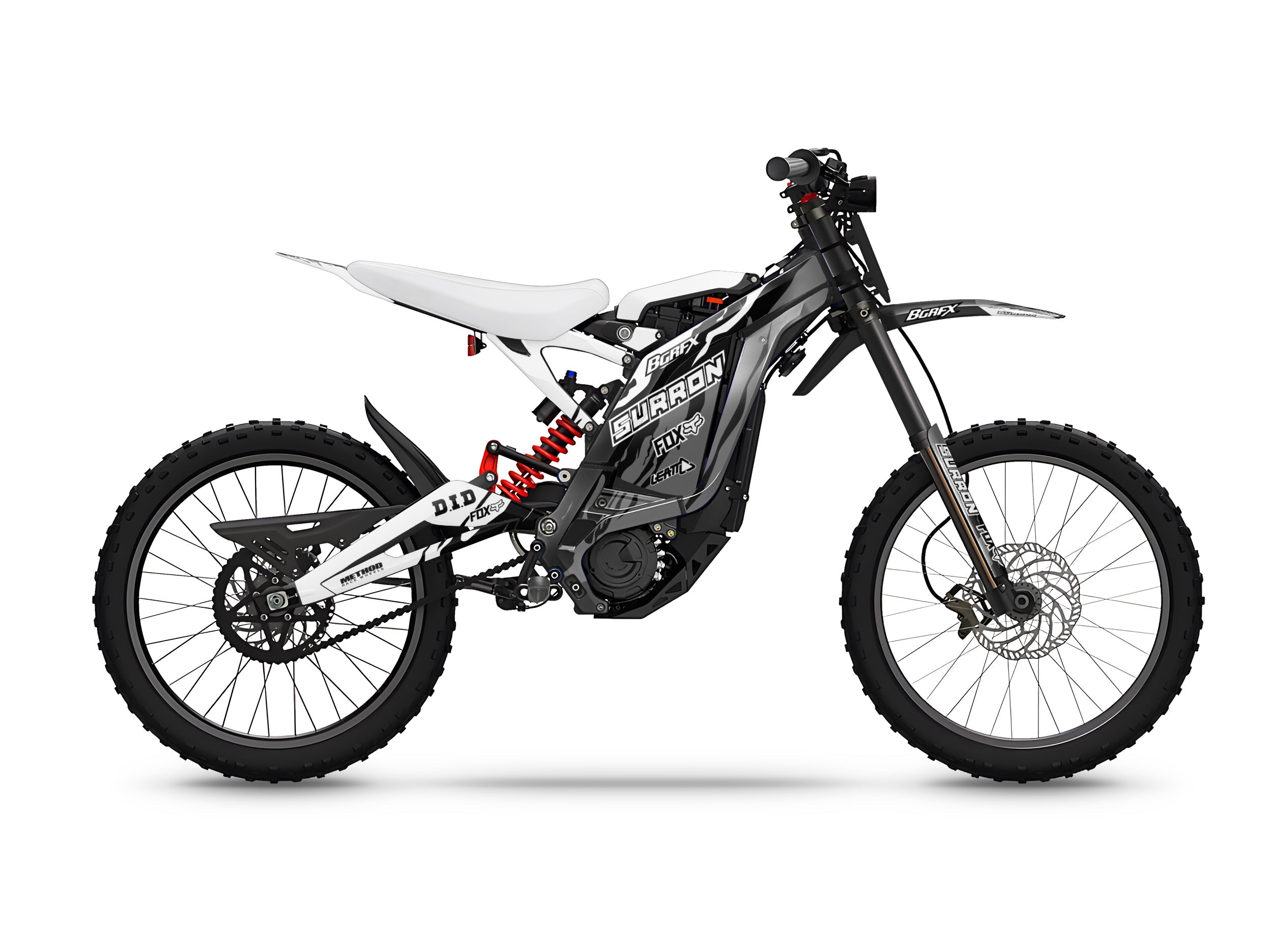 Surron Light Bee Full Graphics Kit Splited White – Two Wheels Empire