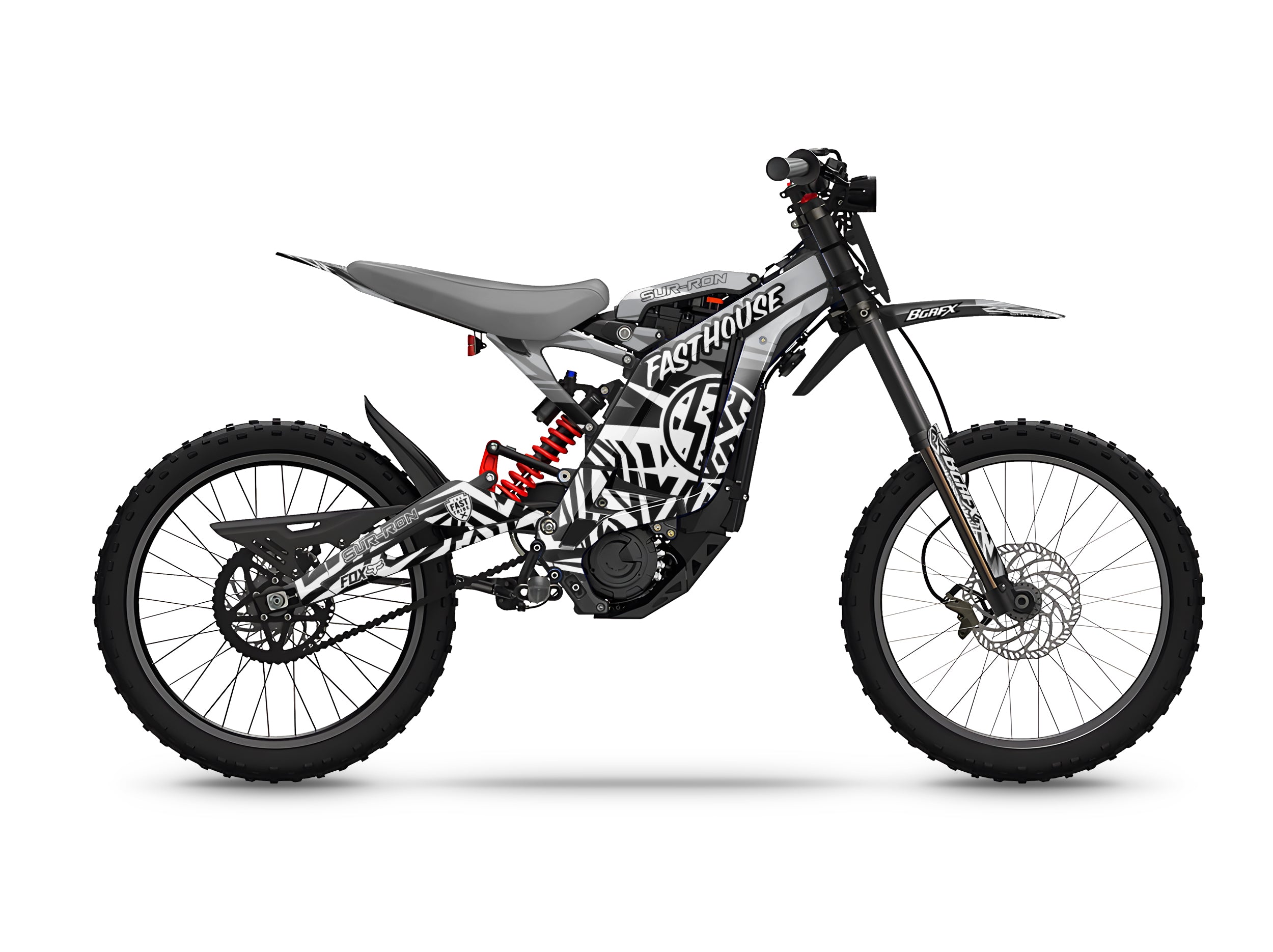 SURRON FULL GRAPHICS KIT ''PULSED GREY'' DESIGN – Two Wheels Empire
