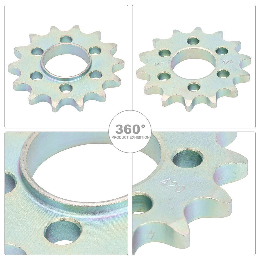 Bolt-on 14T front sprocket for the Surron Light Bee