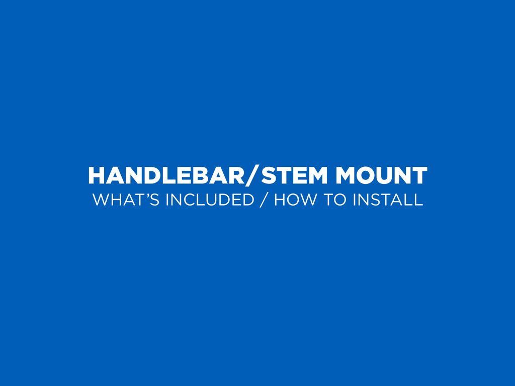 Cycling - Handlebar/Stem Mount Mounts Quad Lock 