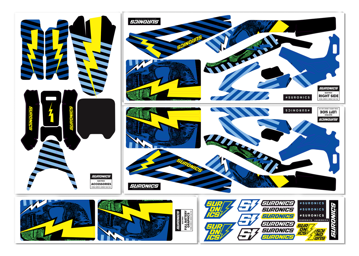 ELECTROX Graphics Kit for Surron X