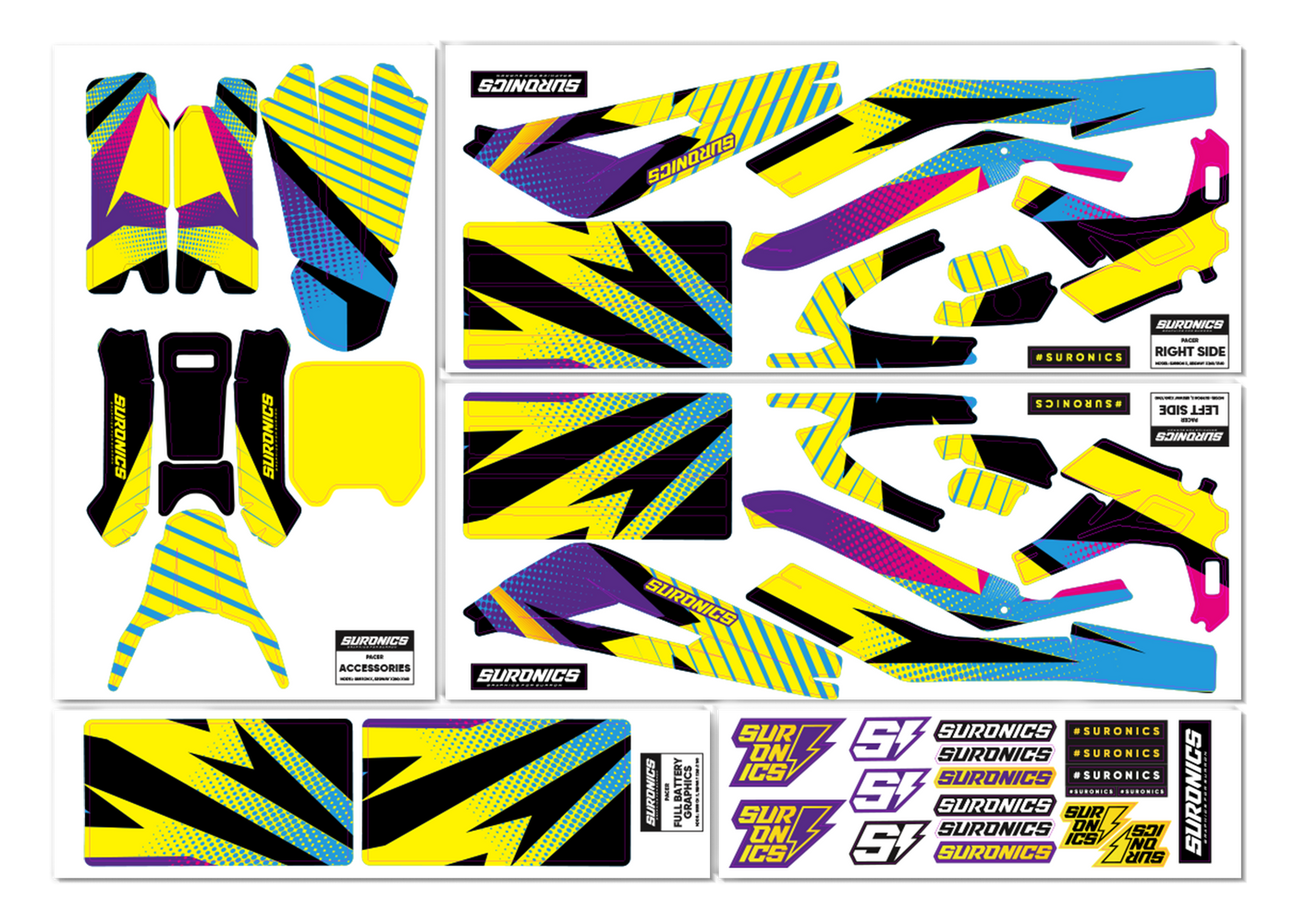 PACER Graphics Kit for Surron X