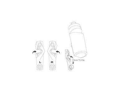 BIRZMAN Bottle + Holder BottleCleat | black | 650 ml