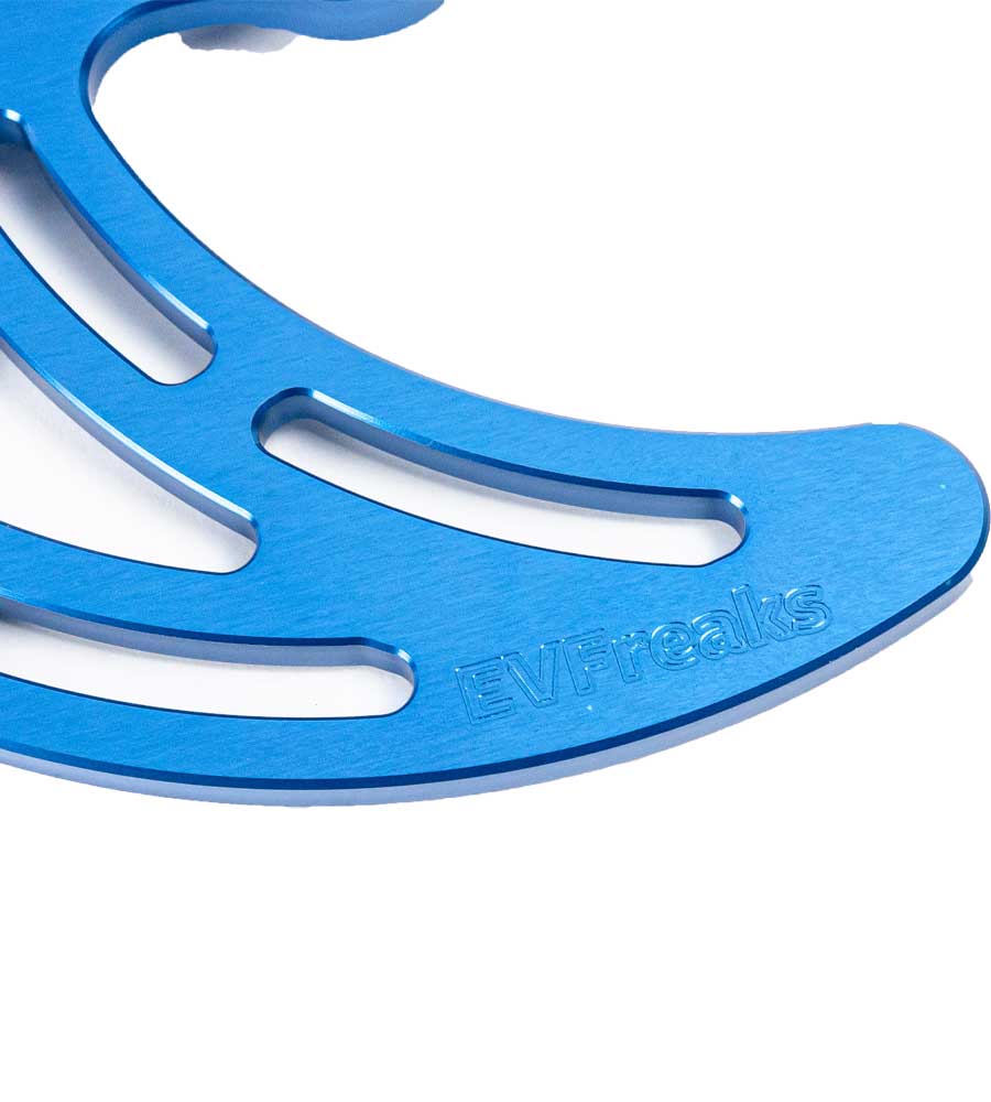 Sur Ron / Segway Brake Fin Upgrade Single Disc Protector Blue End @EvFreaks