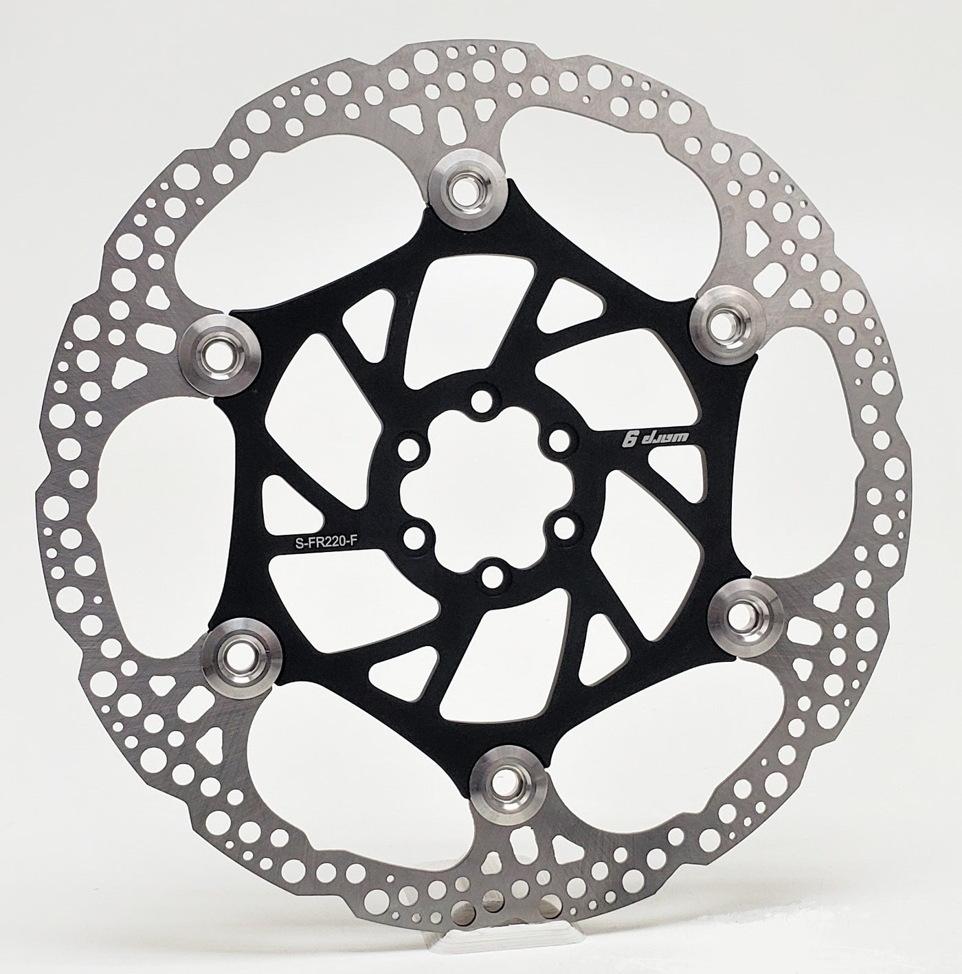 Warp9 220mm floating front brake disc for the Surron Light Bee